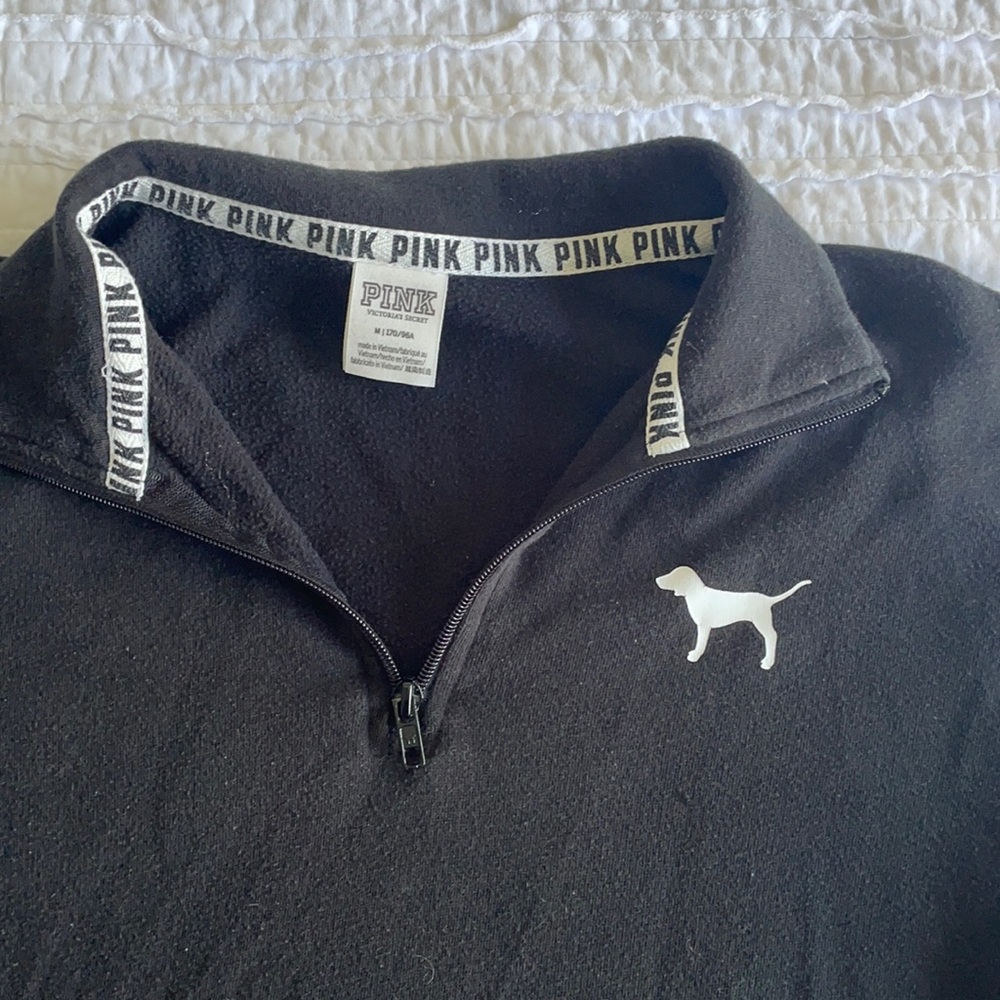 PINK quarter zip-up.